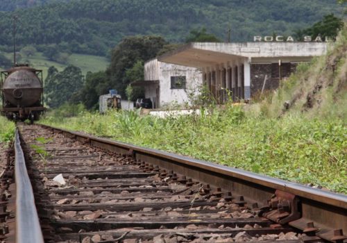 Antiga estação ferroviária poderá se tornar um grande centro de circulação de mercadorias do Vale do Taquari (Foto: Frederico Sehn)