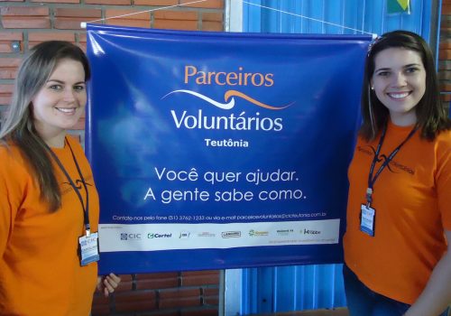 Unidade da Parceiros Voluntários de Teutônia participou do Dia da Solidariedade na escola Reynaldo Affonso Augustin (Foto: Divulgação)