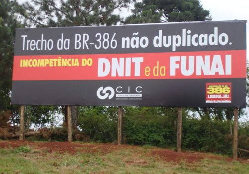 Placa de Protesto (Foto: Divulgação)