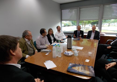 Comitiva em reunião na Fiergs para discutir sobre o potencial energético na região (Foto: AI CIC-VT)