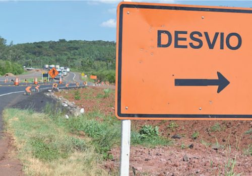 Trecho duplicado já é utilizado em Bom Retiro do Sul, onde trânsito foi desviado para obras na pavimentação antiga (Foto: Rodrigo Martini)