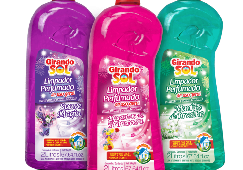 Embalagens de dois litros do limpador perfumado estão entre as novidades que serão apresentadas na Expoagas (Foto: Divulgação)