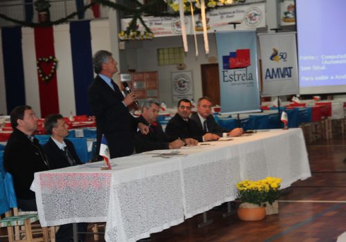 Secretário Afonso Motta prestigiou a assembleia (Foto: Jéssica Taís Scheeren)