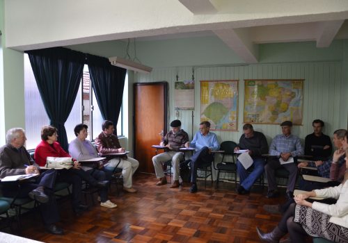 Reunião ocorreu na sede do STR de Estrela na segunda-feira, dia 17 (Foto: Jônatas dos Santos)