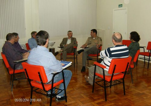 Reunião com a Brigada ocorreu na segunda-feira, dia 5 (Foto: Divulgação)